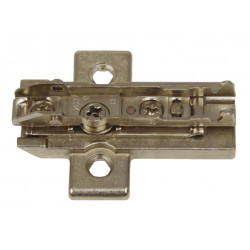 Hafele 348.39.517 Cruciform Mounting Plate, Fixing with Dia 3.5 mm Wood Screws, 2 Point Fixing