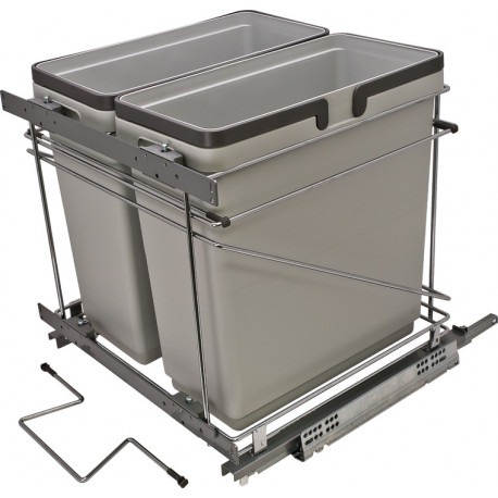 Hafele 503.00.523 Salice, Waste Bin Pull-Out for 21" Opening, Double