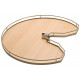 Hafele 541.06. Kidney Shaped Wood Shelf for Revo, Dia - 810 mm