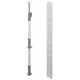 Hafele 541.30. Highboard Post Kit for LeMans II, Steel/Plastic