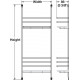 Hafele 543.17. Door Rack, Cabinet Accessory, Birch/Metal, Chrome