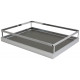 Hafele 546.65. Arena Plus, Tandem Chef's Pantry Back Frame Tray Set, Anthracite/Chrome