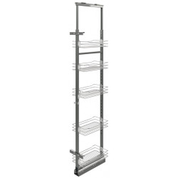 Hafele 546.80.213 Pull-Out Pantry w/ Baskets for Installation Behind Fronts