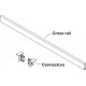 Hafele 550.46. Holder for Cross Divider Rail - Cut to Length