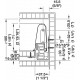 Hafele 552.05. Matrix Box S35, Drawer Set, Square Railing, Drawer Height - 84 mm