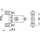 Hafele 552.31.953 Matrix Box Slim A, Front Fixing Bracket w/ Dowels, For Drawer Height 89/128 mm