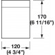 Hafele 557.47.150 Glass Container for Fineline Container Holder, Glass, 1.76 qt.