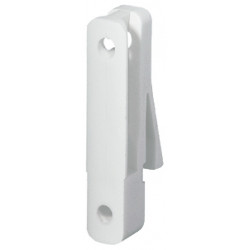 Hafele 558.17. Front Railing Clip for Grass Zargen 6100 Drawer System, Plastic, White