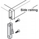 Hafele 558.17. Front Railing Clip for Grass Zargen 6100 Drawer System, Plastic, White