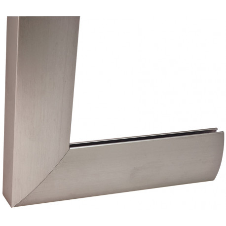 Hafele 563.27. Aluminum Glass Frame Profile, Cut-To-Size, 24 x 38 mm, Length - 2.5 m