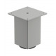 Hafele 634.74. Furniture Square Foot w/o Height Adjustment, with Plate, Steel, 55 W x 55 D x 100 H mm