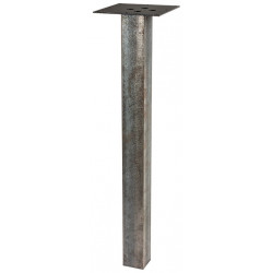 Hafele 635.70. Table Leg, Industrial Angle Iron, Steel, Black