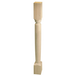 Hafele 635.74.100 Wood Post, Maple, 34.5" H x 2.81" W x 2.81" D