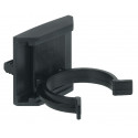 Hafele 637.45.915 Panel Clip for Base Cabinet Levelers, Groove Mounting, Plastic, Black