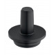 Hafele 650.24.476 QuickClick Slim Base Element with Silencer, Press-Fit, Plastic, Black
