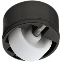Hafele 661.05. Roller-Mini Caster, Plastic, Black, Wheel Dia - 27 mm