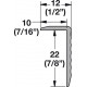 Hafele 792.01.000 Tag Omni Track, Aluminum Edge Profile, For Use with Wall Track