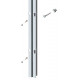 Hafele 793.00.114 Coloma, Slotted Profile for End Mounting, Aluminum, 30 x 2800 mm