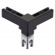 Hafele 793.05. Smartcube, Corner Joint for Basic Shelf System, 3-Sided, Aluminum