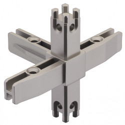 Hafele 793.05. Smartcube, Corner Joint for Multi-Level Shelf System, 5-Sided, Aluminum