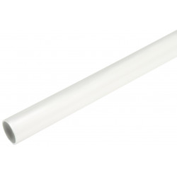 Hafele 801.42.710 TAG Synergy Collection, Round Aluminum Wardrobe Tube, White, 33 Dia x 2438 L mm