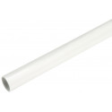 Hafele 801.42.710 TAG Synergy Collection, Round Aluminum Wardrobe Tube, White, 33 Dia x 2438 L mm