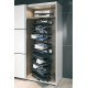 Hafele 806.22.701 Pull-out Shoe Rack for upto 50 Pairs of Shoes, 180D Rotating, White
