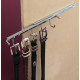 Hafele 807.53.250 Belt Rack w/ Slide, 5 Hook, Steel, Chrome-Plated, Length - 11"