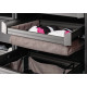 Hafele 807.77. Tag Engage, Divided Lingerie Drawer, Aluminum/Fabric, 5" H x 13.89" D