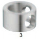 Hafele 812 Support Ring for Gallery Rail 6 mm, Zinc Alloy