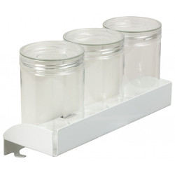 Hafele 818.84.720 Tag Symphony Office, Pencil Tray w/ Plastic Containers, Steel/Plastic, White