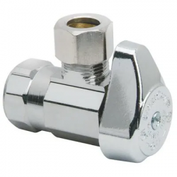 Brass Craft G2R17X CD Chrome Angle Stop Valve, 1/2-In. x 3/8-In.