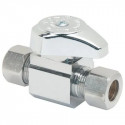 Brass Craft G2CR11X CD Compression Outlet, Straight Valve, Chrome, 3/8-In. OD Compression x 3/8-In. OD