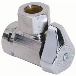 Brass Craft G2R37X CD Chrome Angle Stop Valve, 1/2 x 1/2-In.