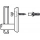 Hafele 842.63. Wardrobe Hook with Door Buffer, HEWI, Polyamide, 70 Dia x 105 D mm