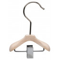 Hafele 842.73.350 Boot Hanger, Hook & Clip, Natural Beech, Lacquered, Steel, Chrome Plated, 100 W x 150 H mm