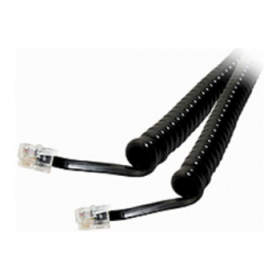 Alpha Communication BF642A 7' Coiled Cord 8 Pin, Black