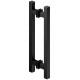Hafele 905.01. Flush Pull Handle for Sliding Doors, Aluminum, Two-Sided, Square, CTC - 300 mm
