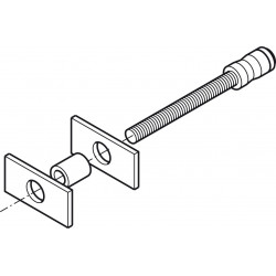 Hafele 909.00.311 Startec, Carlo, Mounting Set for Wood Door, Stainless Steel