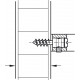 Hafele 909.00.340 Mounting Set for Wood Door, Bodo/Carlo, Stainless Steel, 5 x 35 mm