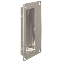 Hafele 910.37.062 Flush Pull, for Sliding Doors, 95 mm Recess, 114 x 64 mm, Matt Nickel