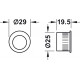 Hafele 911.26.522 Mortise Locks for Sliding Doors w/ Compass Bolt, Bathroom/WC, Graphite Black, PVD Coated