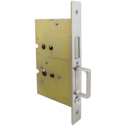 Hafele 911.26. Sliding/Pocket Door Lock with Edge Pull for Inactive Door