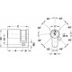 Hafele 916.22.701 Profile Cylinder, Standard Profile, Keyed Different or Keyed Alike, Startec