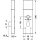 Hafele 917.63.080 Individual Components, Interior Module with Thumbturn, DT 700 & DT 710