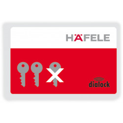 Hafele 917.64.011 Clearing Key Card for FL 210 Locking System, 54 x 85 x 0.76 mm