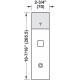 Hafele 917.64. Door Terminal Set, DT 750, Exterior Module Without Aperture Part, Stainless Steel