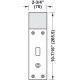 Hafele 917.64. Door Terminal Set, DT 750, Exterior Module Without Aperture Part, Stainless Steel