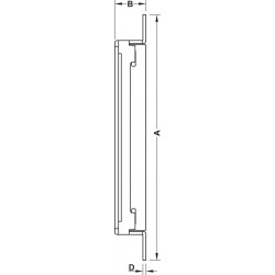 Hafele 924 Receiving Elements for Simonswerk Tectus TE, Steel, Galvanized