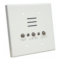 Alpha Communication IS427CW 4 Wire Apartment Intercom Station, 2-Gang Flush- White